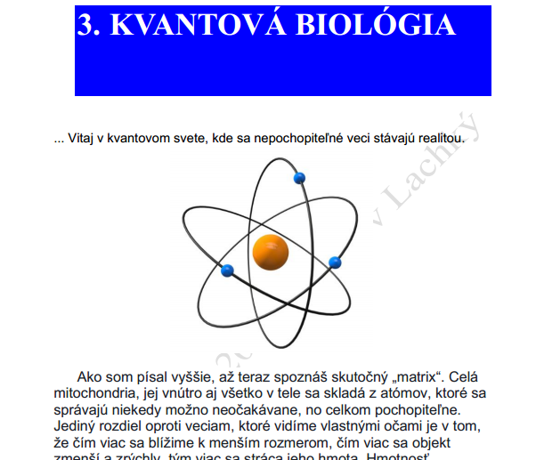 Jaroslav Lachký kniha kvantová biológia