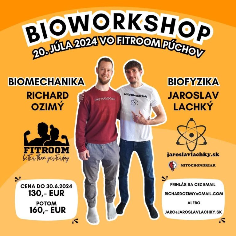 Workshop Biofyzika a bio mechanika pohybu s Jaroslav Lachký a Richard Ozimý vo Fitroom Púchov