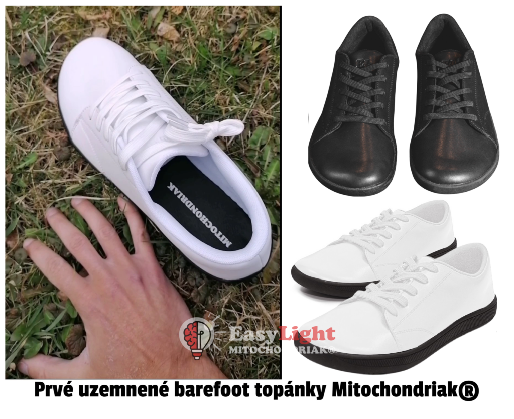 Prve uzemnene barefoot, grounding topanky Mitochondriak