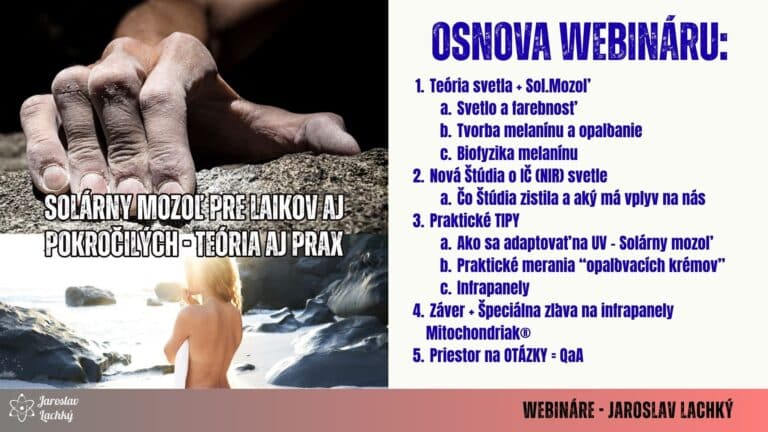 Solárny mozoľ pre laikov aj pokročilých - teória + prax - osnova