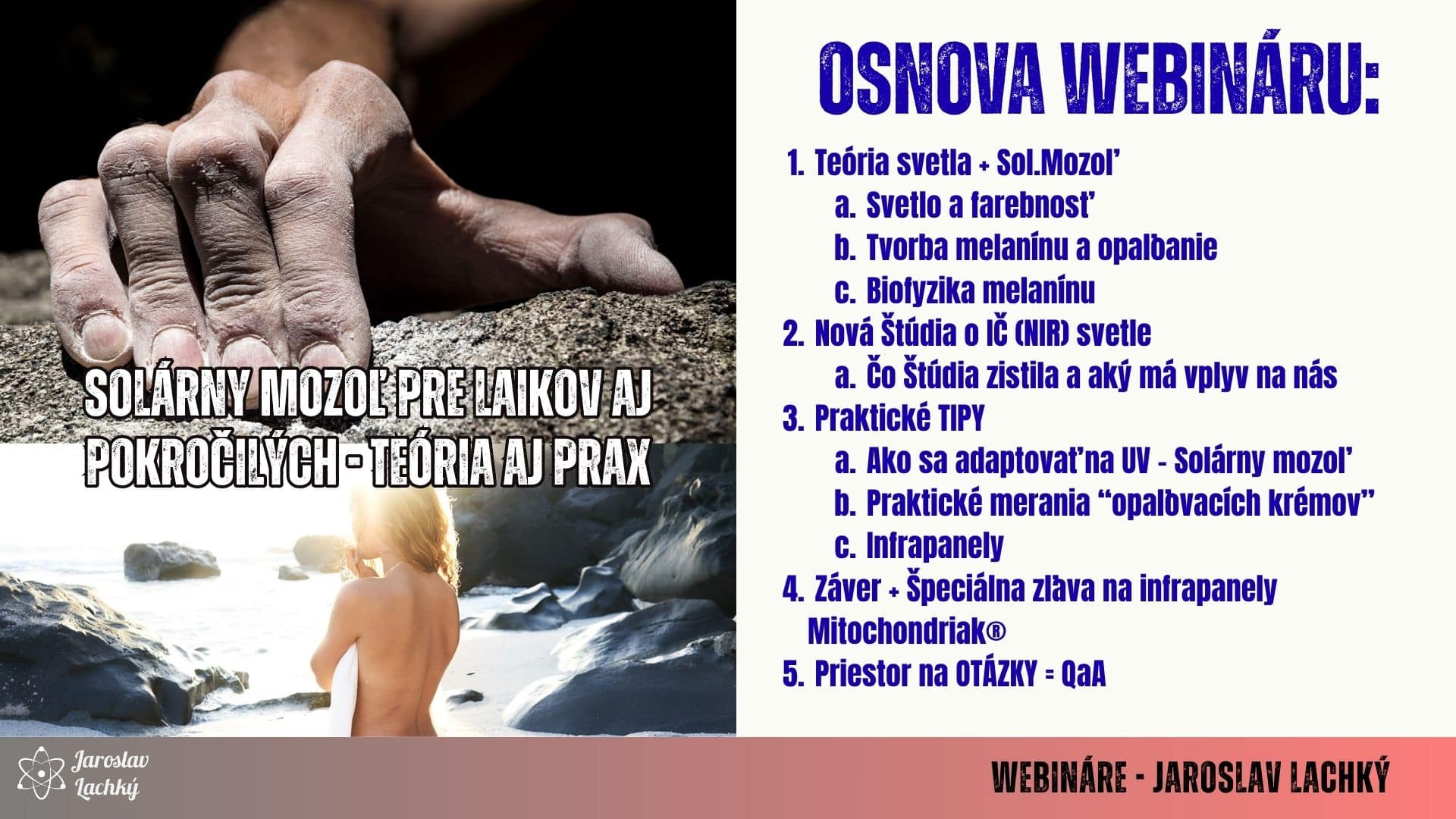 Webinár - Solárny mozoľ pre laikov aj pokročilých - teória aj prax
