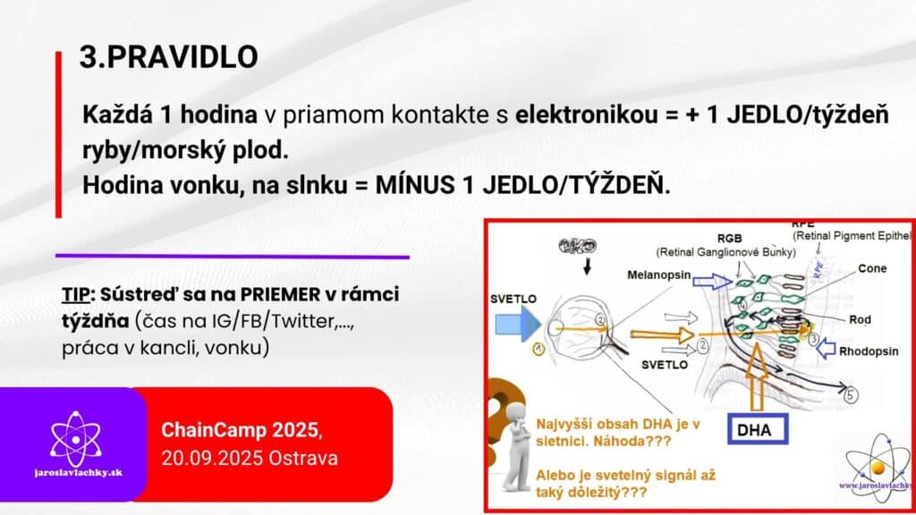 Chaincamp 2025 prezentácia by Jaroslav Lachký, DHA, ryby a omega 3