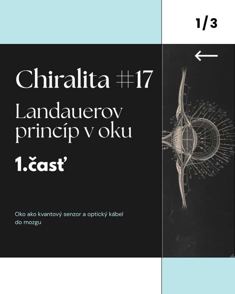 Chiralita #17 Oko ako kvantový senzor alias ako príroda prenáša informáciu z fotónu priamo do&nbsp;mozgu
