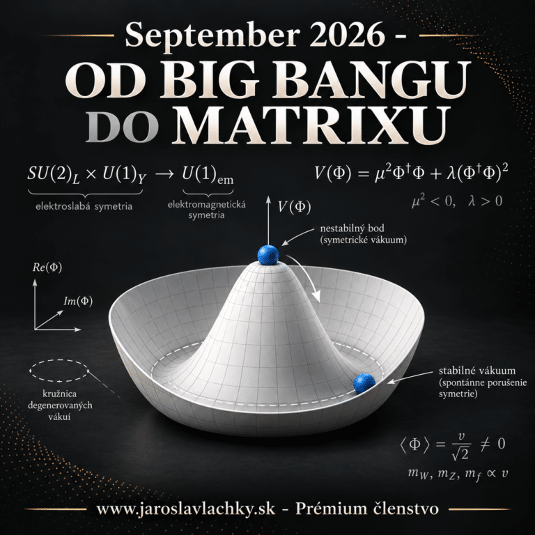 September 2026 - OD BIG BANGU DO MATRIXU Jaroslav Lachký prémium členstvo